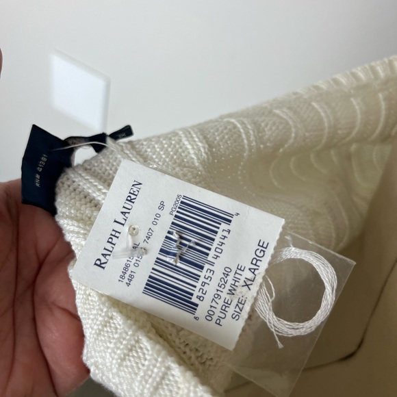 Ralph Lauren Italian Yarn Halter Top XL NWT - Picture 6 of 7